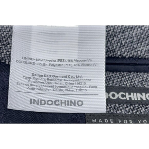Indochino Gray Wool Blend Blazer Men’s 46R Sport Coat Jacket Surgeon Cuffs - Picture 15 of 16